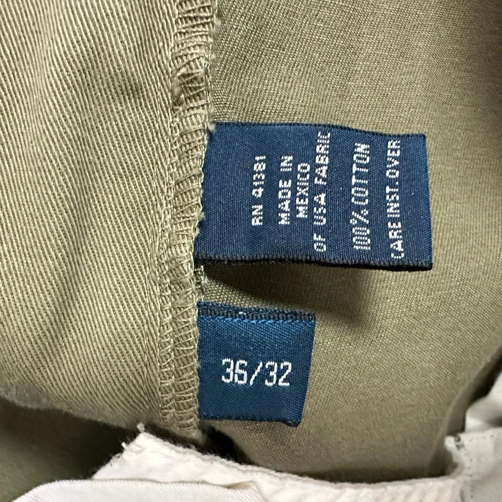 Vintage Polo Ralph Lauren Hammond Pants Mens 34x32 Green Preppy Pleated